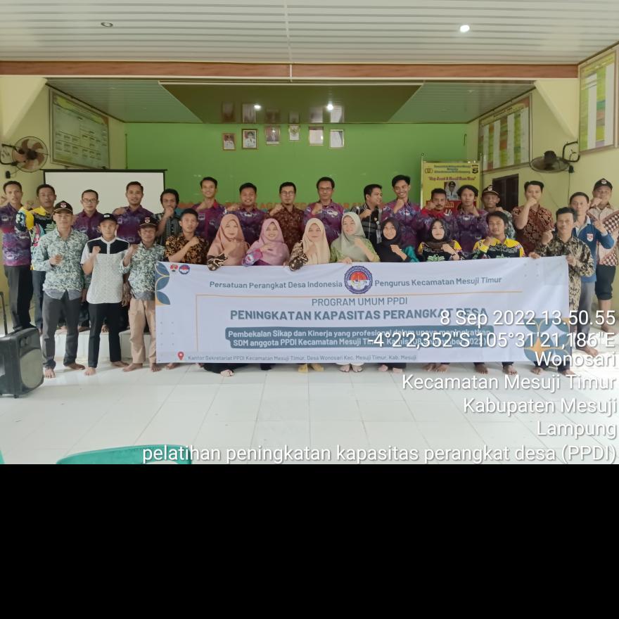 Pelatihan Peningkatan Kapasitas Perangkat Desa oleh PPDI Mesuji Timur